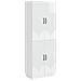 Set di armadi 2 pcs Bianco Lucido Legno ingegnerizzato - Foto miniatura 1