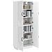 Set di armadi 2 pcs Bianco Lucido Legno ingegnerizzato - Foto miniatura 2