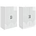 Set di armadi 2 pcs Bianco Lucido Legno ingegnerizzato - Foto miniatura 3