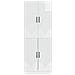 Set di armadi 2 pcs Bianco Lucido Legno ingegnerizzato - Foto miniatura 4