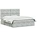 Letto con contenitore LED e materasso Grigio Chiaro - Foto miniatura 3