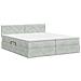 Letto con Contenitore con testiera 2 pz Grigio Chiaro - Foto miniatura 8
