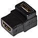 Adattatore HDMI Femmina / Femmina 90° - Foto miniatura 1