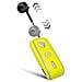 Auricolare Bluetooth Universale Bh Snail Monofonico con Cavo Riavvolgibile Colore Giallo - Foto miniatura 2
