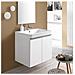 Mobiletto Lavatoio   Collezione Round A 2 Ante - 60 Cm Bianco A Magazzino - Foto miniatura 3