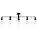 Lampadario Nero per 5 Lampadine E27 - Foto miniatura 5