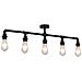 Lampadario Nero per 5 Lampadine E27 - Foto miniatura 1
