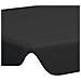 Baldacchino per Dondolo Giardino Nero 150/130x105/70 cm - Foto miniatura 5
