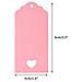 Rosa Etichette Carta Kraft Tag 100 Pcs Regalo Tag 4 Centimetri X 9 Centimetri Cuore Bello Hollow Bomboniera Etichette Card Con 20 M Juta Spago String Per I Bagagli E Fai Da Te Etichette - Foto miniatura 2