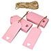 Rosa Etichette Carta Kraft Tag 100 Pcs Regalo Tag 4 Centimetri X 9 Centimetri Cuore Bello Hollow Bomboniera Etichette Card Con 20 M Juta Spago String Per I Bagagli E Fai Da Te Etichette - Foto miniatura 1