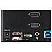 KVM Switch DisplayPort a Due Porte e Triplo Monitor DP - 4K 60Hz UHD HDR - KVM DP 1.2 Per Computer Desktop Con Hub 2 Porte USB 3.0 (5Gbps) e 4x USB 2.0 HID, Audio - Foto miniatura 7