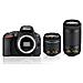 D5500 + AF-P DX NIKKOR 18-55mm VR + AF-P DX NIKKOR 70-300mm VR Kit fotocamere SLR 24.2MP CMOS 6000 x 4000Pixel Nero - Foto miniatura 1