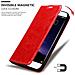 Cadorabo Custodia Compatibile Con Meizu Mx6 In Rosso Mela - Coperchio Protettiva Con Chiusura Magnetica, Funzione Stand E Tasca Per Le Carte - Foto miniatura 6