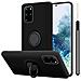 Cadorabo Custodia Compatibile Con Samsung Galaxy S20 Plus In Liquid Nero - Coperchio Protettivo In Silicone Tpu Flessibile Con Anello - Foto miniatura 1