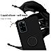Cadorabo Custodia Compatibile Con Samsung Galaxy S20 Plus In Liquid Nero - Coperchio Protettivo In Silicone Tpu Flessibile Con Anello - Foto miniatura 3