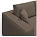 Morfeo Divano Con 3 Sedute Estraibili In Tessuto T02 Marrone - Foto miniatura 3