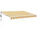 Tenda Sole Automatica Retrattile Gialla e Bianca 3x2,5 m - Foto miniatura 1