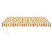 Tenda Sole Automatica Retrattile Gialla e Bianca 3x2,5 m - Foto miniatura 7