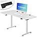 Scrivania Elettrica Regolabile Altezza 160x75x72-117cm Bianco Console Di Comando - Foto miniatura 4