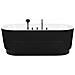 Vasca Da Bagno Freestanding Empresa Con Accessori 170 X 80 Cm Nero - Foto miniatura 2