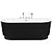 Vasca Da Bagno Freestanding Empresa Con Accessori 170 X 80 Cm Nero - Foto miniatura 3