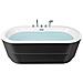 Vasca Da Bagno Freestanding Empresa Con Accessori 170 X 80 Cm Nero - Foto miniatura 4