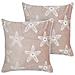 Set Di 2 Cuscini Ceramium Cotone 45 X 45 Cm Rosa Pastello - Foto miniatura 4