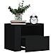 Comodino a Muro Nero 45x30x35 cm - Foto miniatura 3