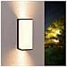 Applique Led Luce Naturale Lampada Da Muro 10 Watt Interno Esterno Ip65 Nero - Foto miniatura 1