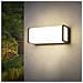Applique Led Luce Naturale Lampada Da Muro 10 Watt Interno Esterno Ip65 Nero - Foto miniatura 2