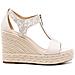 Berkley Mid Wedge Sandals Sandali Pelle Di Mucca Scarpe Donna Beige Eu 41, 40r4brms1b-099 - Foto miniatura 1