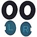 Cuscinetti Auricolari Di Ricambio Per Cuffie Bose Qc35, Qc25, Qc15 Black+blue - Foto miniatura 1