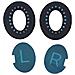 Cuscinetti Auricolari Di Ricambio Per Cuffie Bose Qc35, Qc25, Qc15 Black+blue - Foto miniatura 4