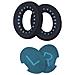 Cuscinetti Auricolari Di Ricambio Per Cuffie Bose Qc35, Qc25, Qc15 Black+blue - Foto miniatura 5
