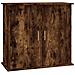 Supporto Acquario 81x36x73 cm in Legno Multistrato Rovere Fumo - Foto miniatura 1