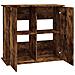 Supporto Acquario 81x36x73 cm in Legno Multistrato Rovere Fumo - Foto miniatura 6