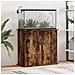 Supporto Acquario 81x36x73 cm in Legno Multistrato Rovere Fumo - Foto miniatura 2