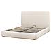 Letto Contenitore Tessuto Campagne 160 X 200 Cm Beige Chiaro - Foto miniatura 5