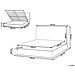 Letto Contenitore Tessuto Campagne 160 X 200 Cm Beige Chiaro - Foto miniatura 8