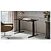 Scrivania con regolazione elettrica dell'altezza MOON 121x67x72-120 nero - Foto miniatura 2