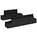 Set Divano da Giardino di 8 Pezzi con Cuscini Nero Polirattan - Foto miniatura 1
