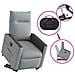 Poltrona Reclinante Alzapersona Elettrica Grigio Chiaro Tessuto - Foto miniatura 9