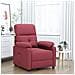 Poltrona Reclinabile in Tessuto Rosso Vino - Foto miniatura 2