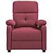 Poltrona Reclinabile in Tessuto Rosso Vino - Foto miniatura 3