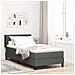 Letto a Box Spring con Materasso Grigio Scuro 80x200 cm Tessuto - Foto miniatura 2