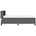 Letto a Box Spring con Materasso Grigio Scuro 80x200 cm Tessuto - Foto miniatura 9