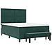 Letto Box Spring con Materasso & Panca Verde Scuro 140x190 cm Velluto - Foto miniatura 8