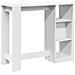 Tavolo Bar con Ripiano Bianco 124x46x103,5 cm in Truciolato - Foto miniatura 6