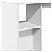 Tavolo Bar con Ripiano Bianco 124x46x103,5 cm in Truciolato - Foto miniatura 7