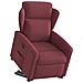 Poltrona Alzapersona Reclinabile Elettrica Rosso Vino Tessuto - Foto miniatura 3